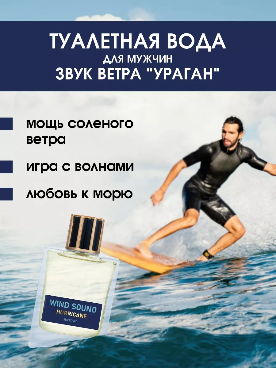 Туалетная вода Wind Sound Hurricane 100мл BROCARD 182588108 купить за 668 ₽  в интернет-магазине Wildberries