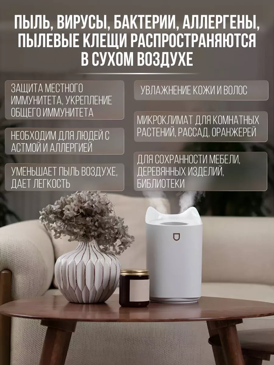 Увлажнитель воздуха для дома EasyHome 182596339 купить в интернет-магазине  Wildberries