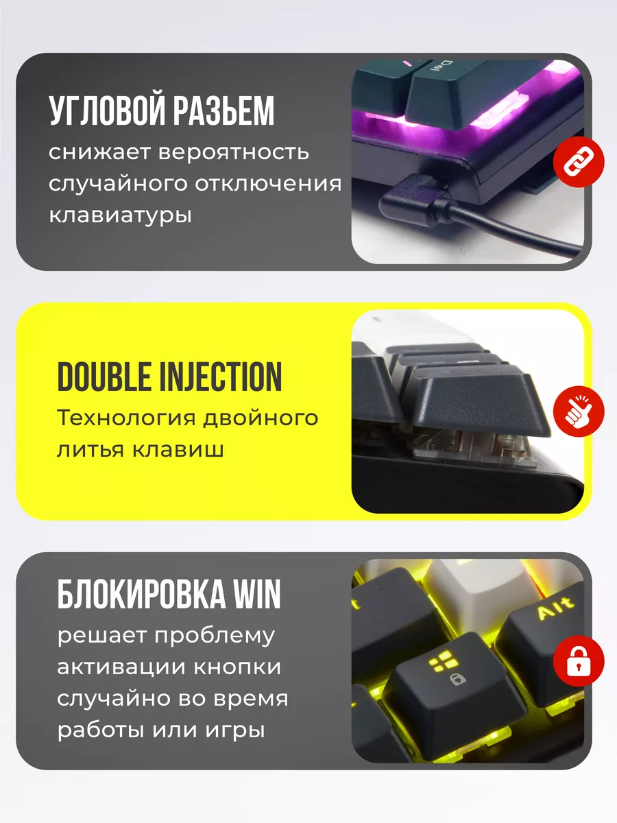 Механическая игровая клавиатура 60% Pulsar ENVONIX 182627524 купить за 2  185 ₽ в интернет-магазине Wildberries