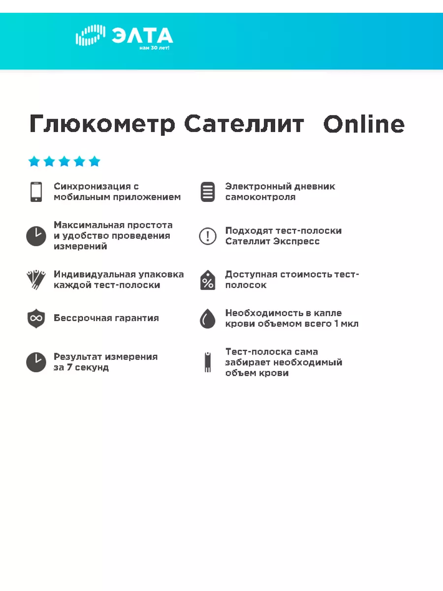 Глюкометр Сателлит Online Сателлит 182631173 купить в интернет-магазине  Wildberries