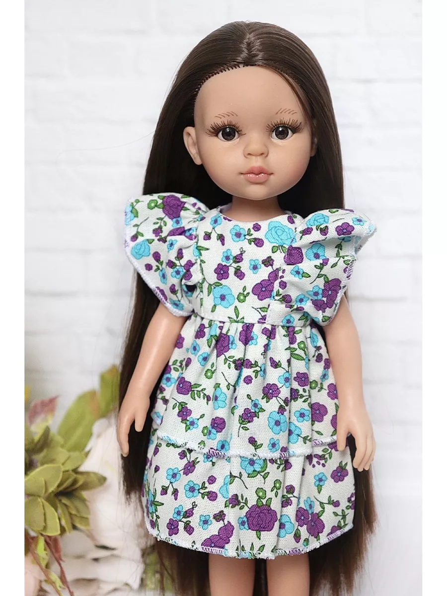 Paola Reina Estela Модная виниловая кукла с шёлковыми волосами 21cm