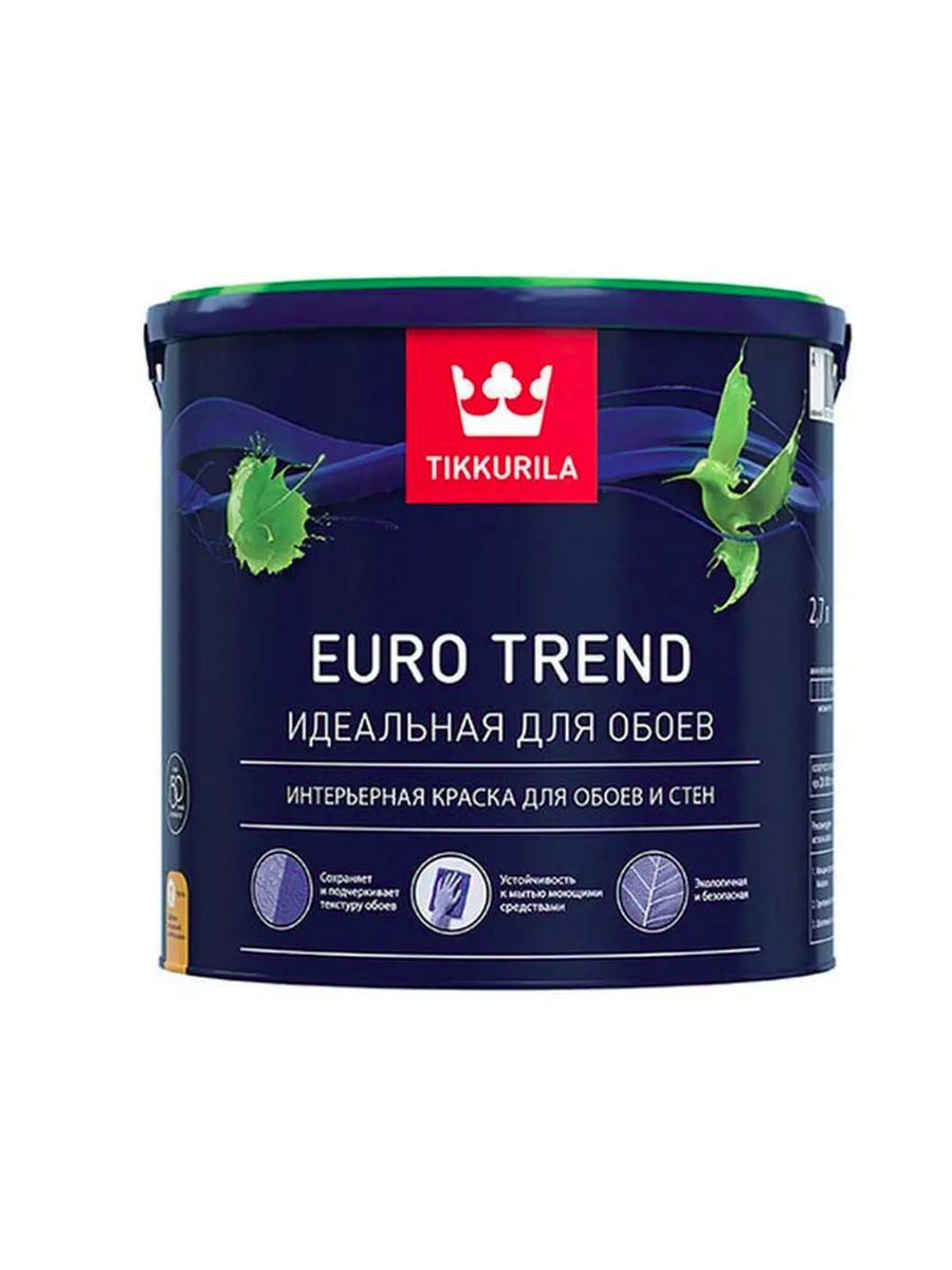 Краска тиккурила euro. Tikkurila Euro Smart 2 9л. Краска водно-дисперсионная Tikkurila Euro Smart 2 2.7 л. Краска Тиккурила Euro Smart-2. Tikkurila Euro Smart 2 9 l..