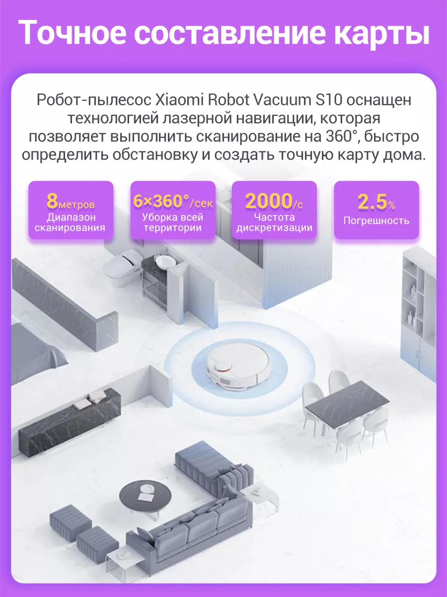 Робот-пылесос Robot Vacuum S10 EU Xiaomi 182783519 купить за 15 933 ₽ в  интернет-магазине Wildberries