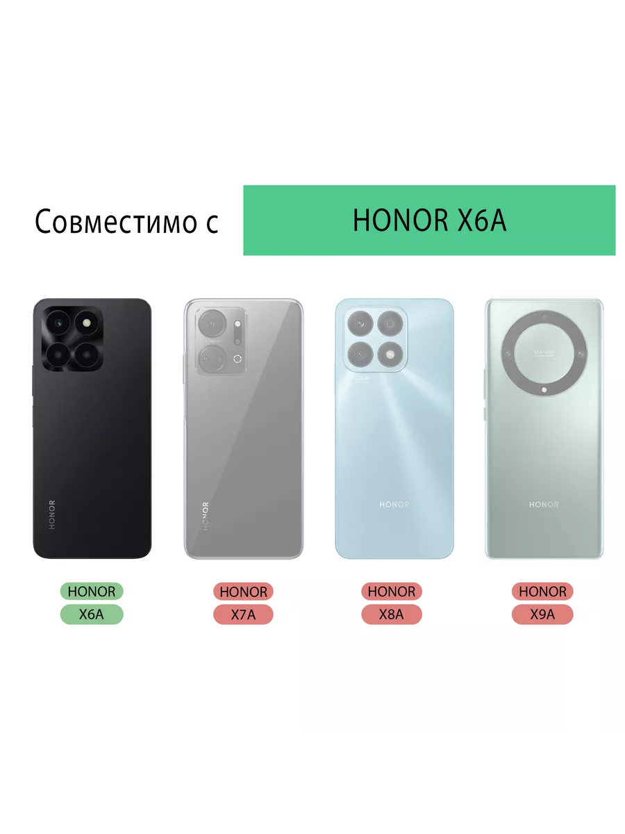 Чехол на Huawei Honor X6a/Хонор Х6а Huawei 182785821 купить за 219 ₽ в  интернет-магазине Wildberries