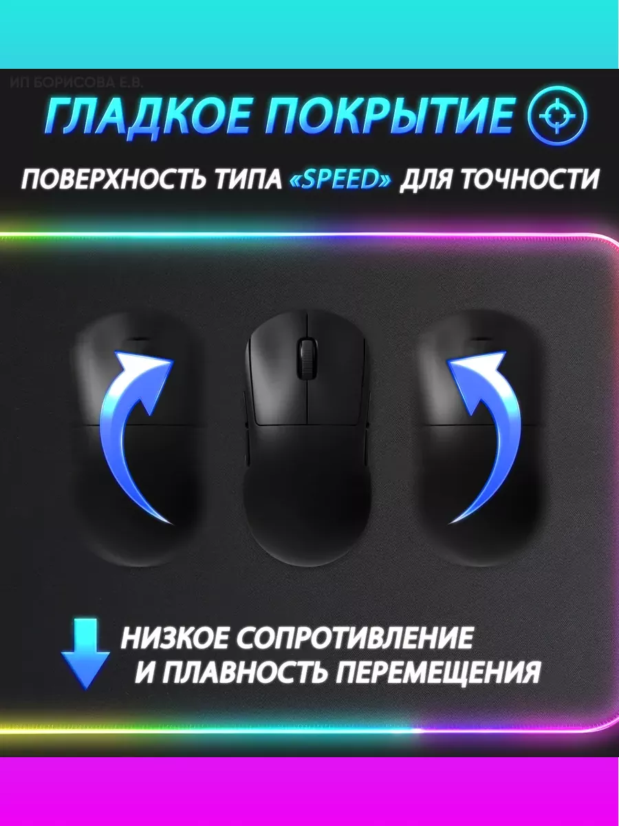 Игровой коврик для мышки большой с подсветкой 800*300 TECHNOROOM 182798421  купить за 564 ₽ в интернет-магазине Wildberries