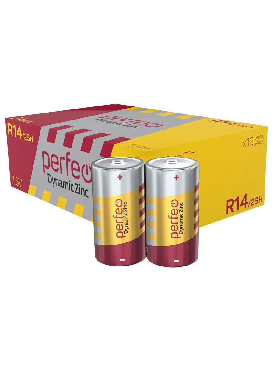 Батарейки R14 C солевые Dynamic Zinc 24шт, 1.5V