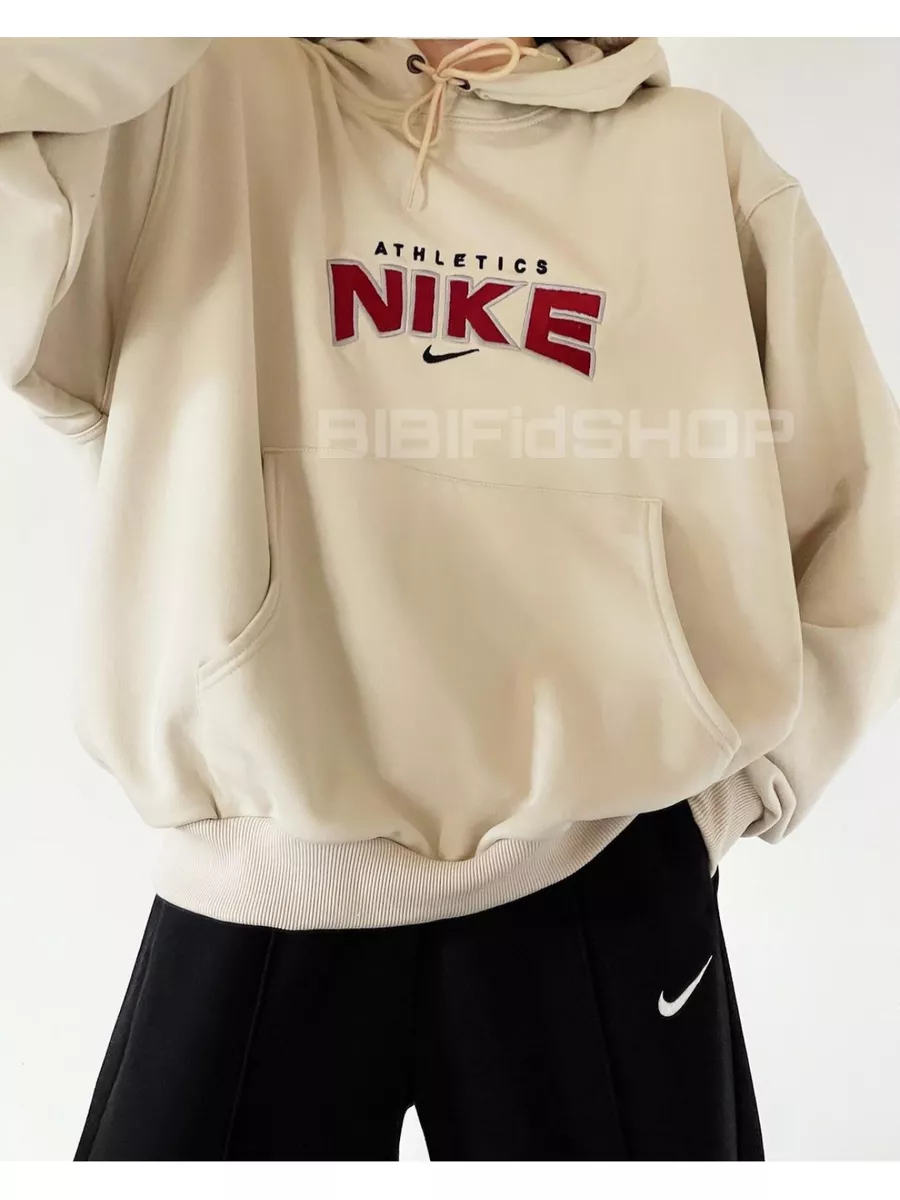 Pull nike beige cheap femme