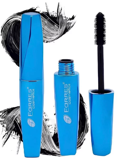FARRES cosmetics Тушь для ресниц водостойкая для супер объема, черный