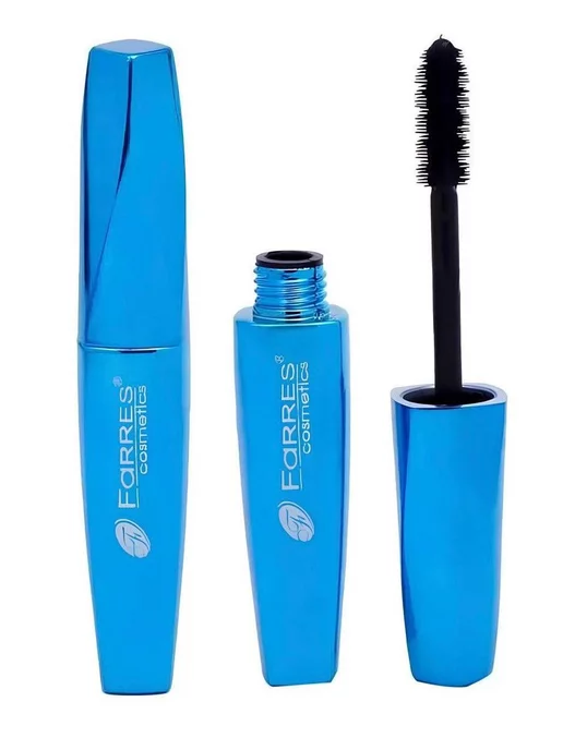 FARRES cosmetics Тушь для ресниц водостойкая для супер объема, черный, фото 3