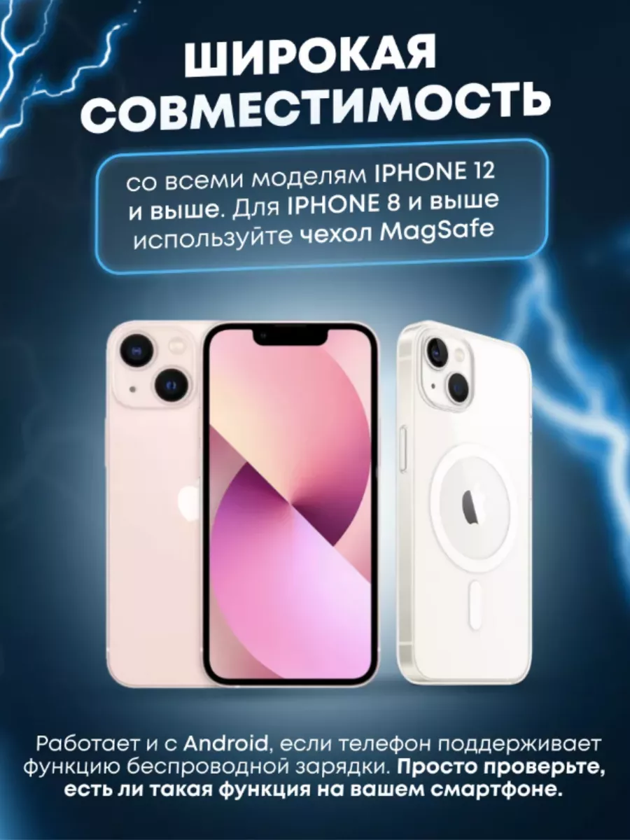 Повербанк для Iphone Magsafe 10000 mAh Nova Techno 182856569 купить в  интернет-магазине Wildberries