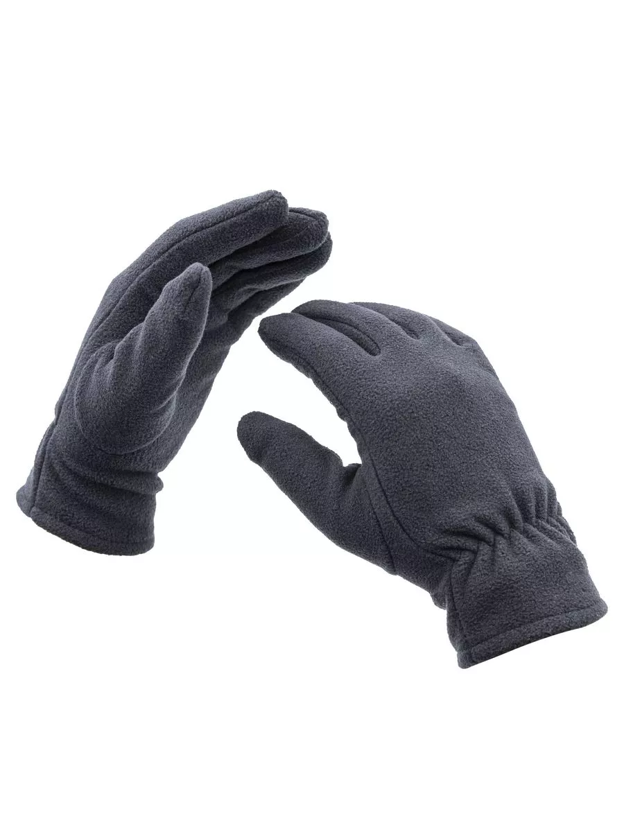 Перчатки черные флисовые с отделкой на ладони. Флисовые перчатки мужские