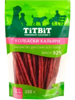 Лакомство для собак всех пород, колбаски Кальяри, 350 г TiTBiT 182974524 купить за 294 ₽ в интернет-магазине Wildberries