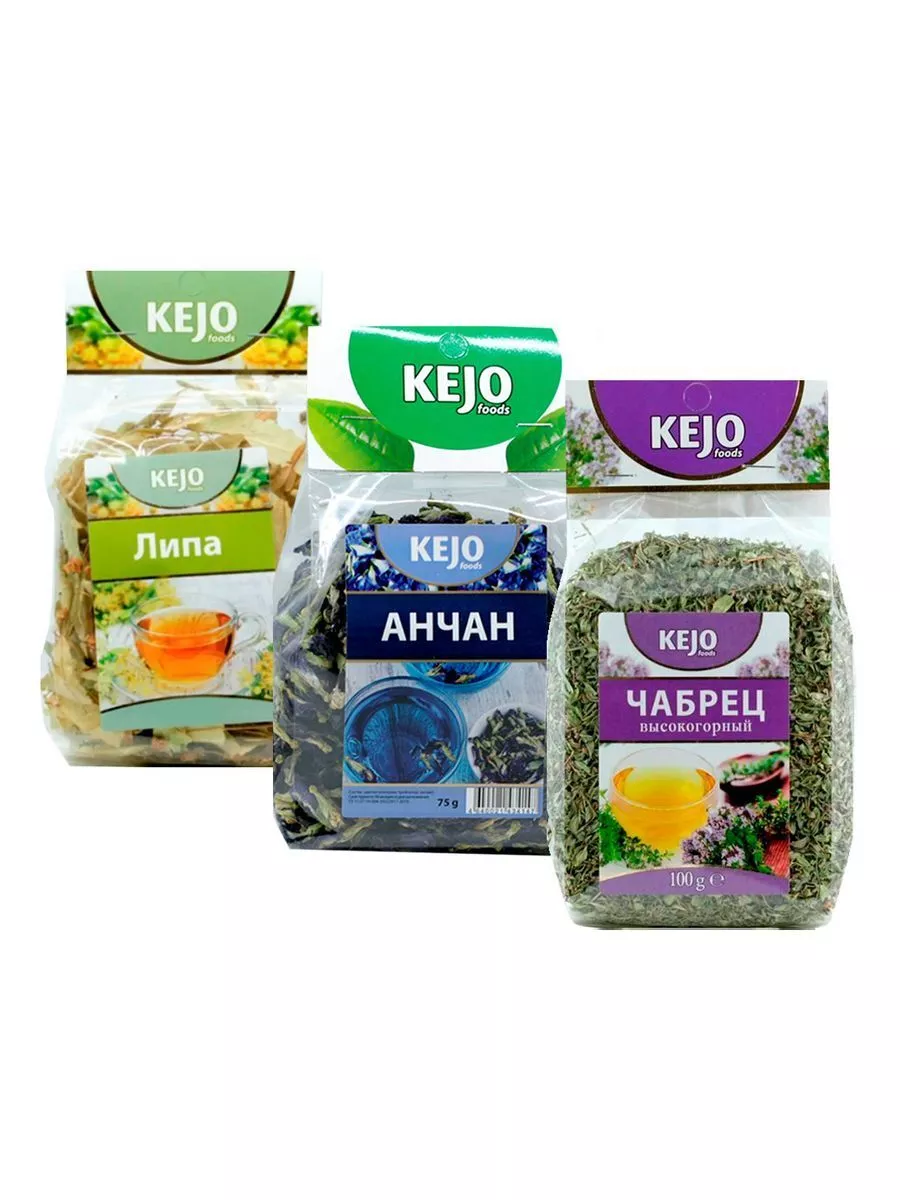 Чай KEJO foods Анчан (75 г) Липа (50 г) Чабрец (100 г) KEJOfoods 182974809  купить за 2 297 ₽ в интернет-магазине Wildberries