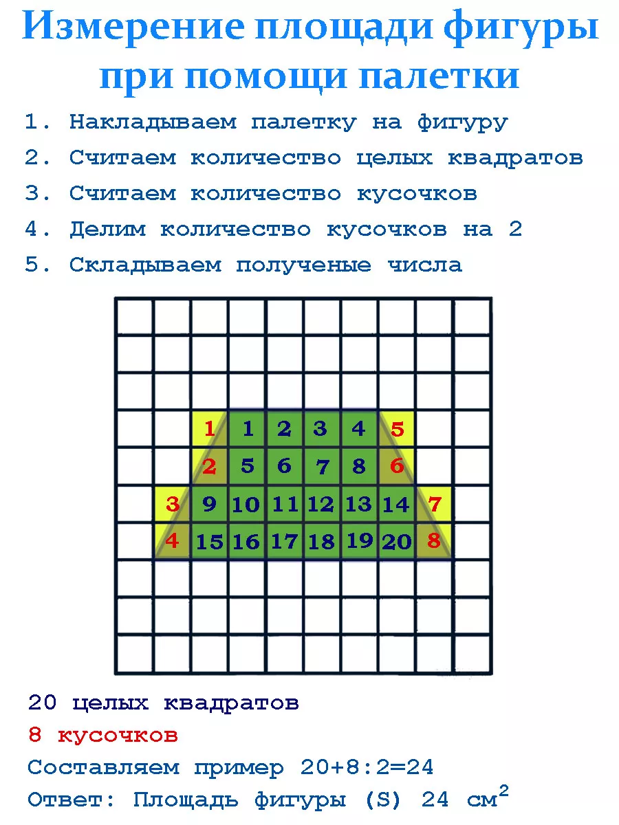 Палетки для измерения площади А4 (10 штук) Канцлюди 182990087 купить за 712  ₽ в интернет-магазине Wildberries