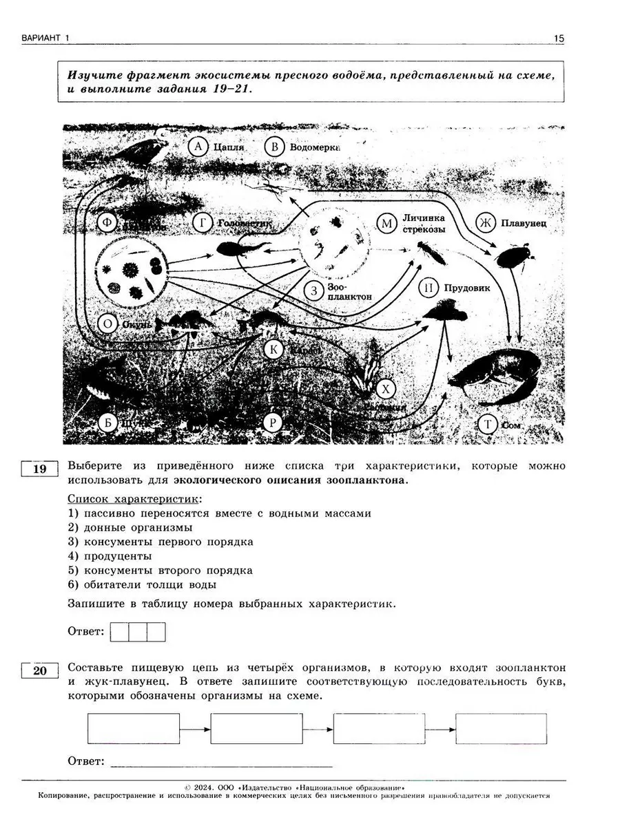 ОГЭ-2024. Биология. 30 типовых вариантов Национальное образование 183024694  купить за 731 ₽ в интернет-магазине Wildberries