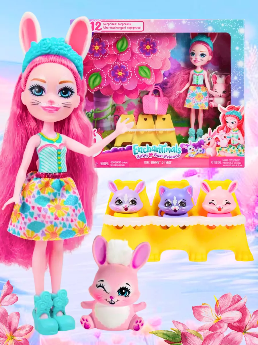 Набор игровой Best Friends Bree Bunny & Twist HLK83 Enchantimals 183028456  купить за 3 126 ₽ в интернет-магазине Wildberries