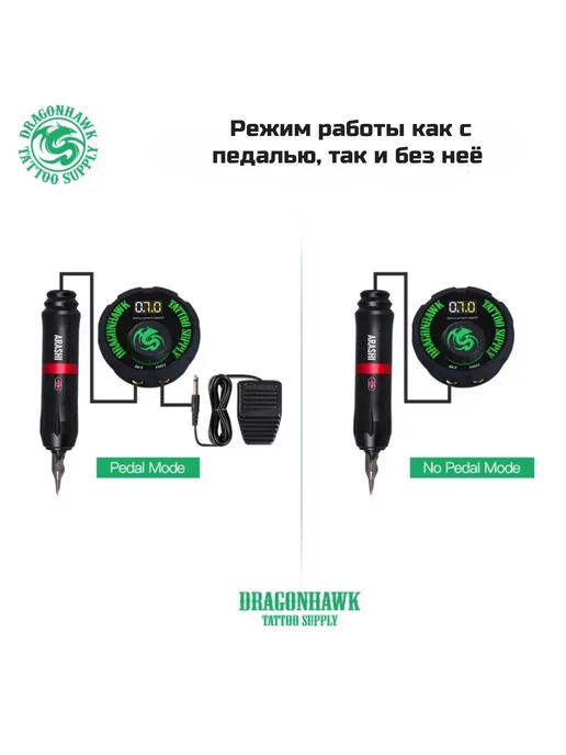 DragonHawk AirFoil Р-087, блок питания для тату-машинок, вариант, фото 3
