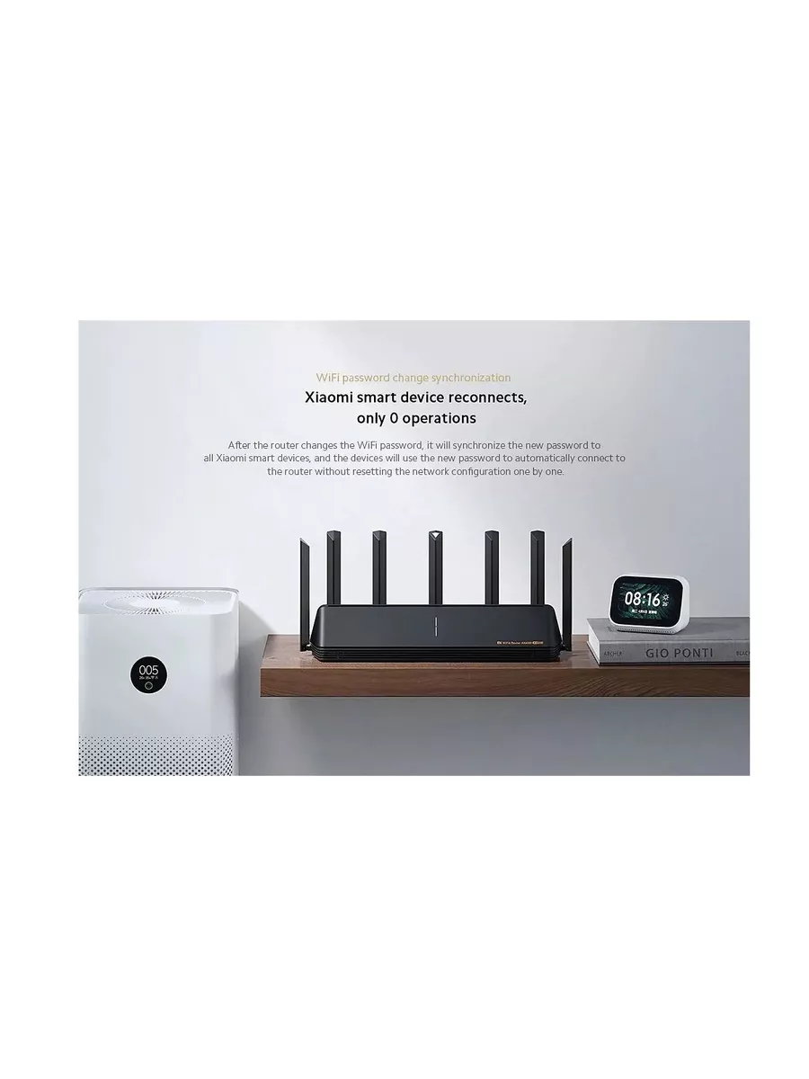 Роутер Xiaomi Mi Wi-Fi Router Aiot AX6000 Black Kosmoshopping 183056271  купить в интернет-магазине Wildberries