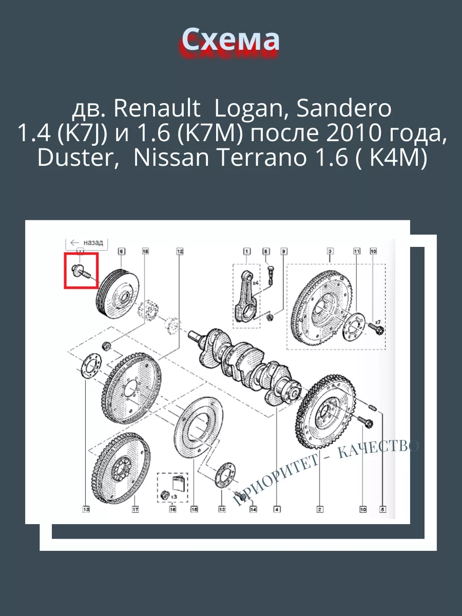 Замена ремня привода ГРМ 8-клапанного двигателя Renault Logan и Sandero