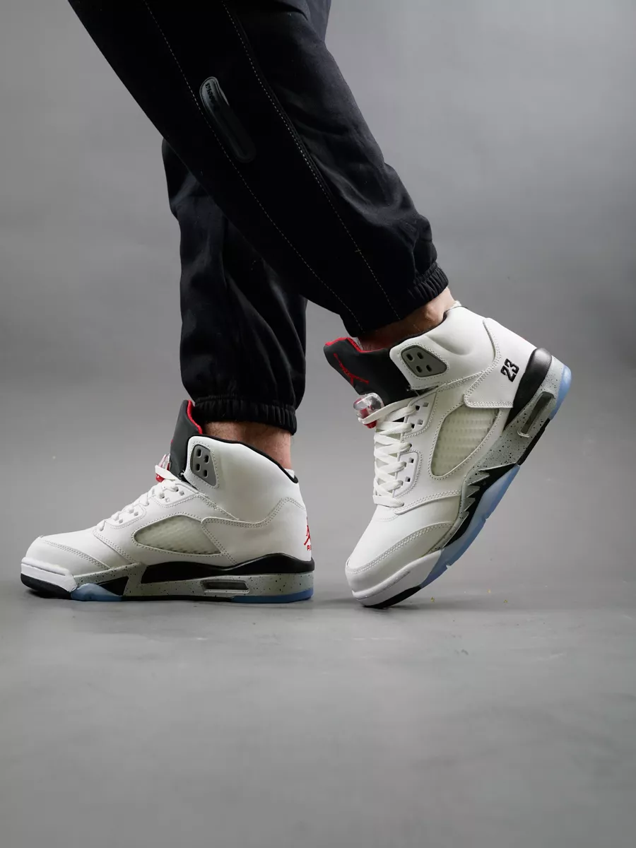 Nike air jordan outlet 5 retro white cement