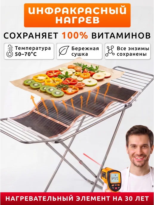 СУШИГРУШИ Сушилка для овощей и фруктов электрическая, 250 Вт - 125 см, 250 Вт, фото 3