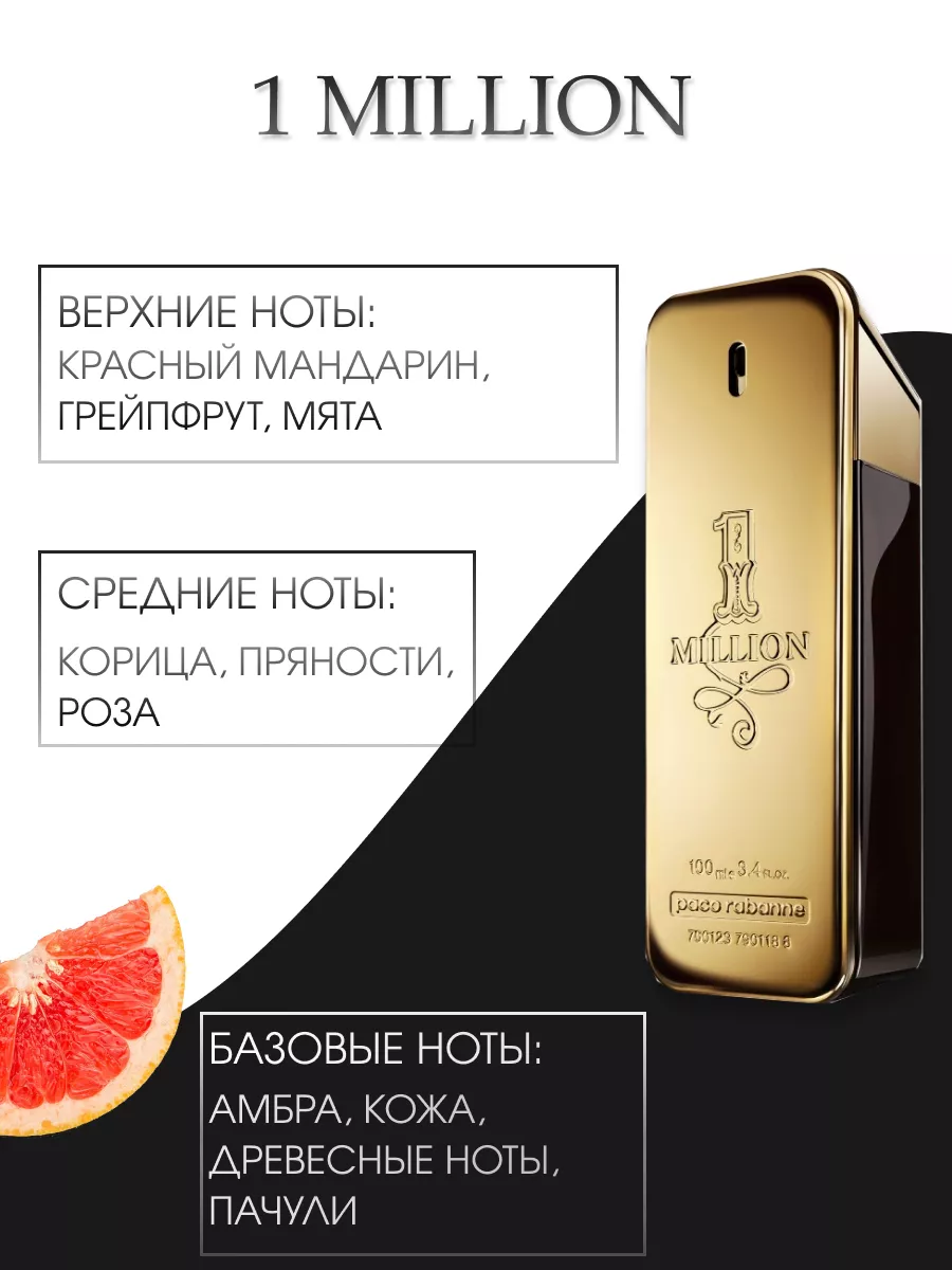 Духи мужские по мотивам 1 MILLION V.V. PARFUM 183165196 купить в  интернет-магазине Wildberries