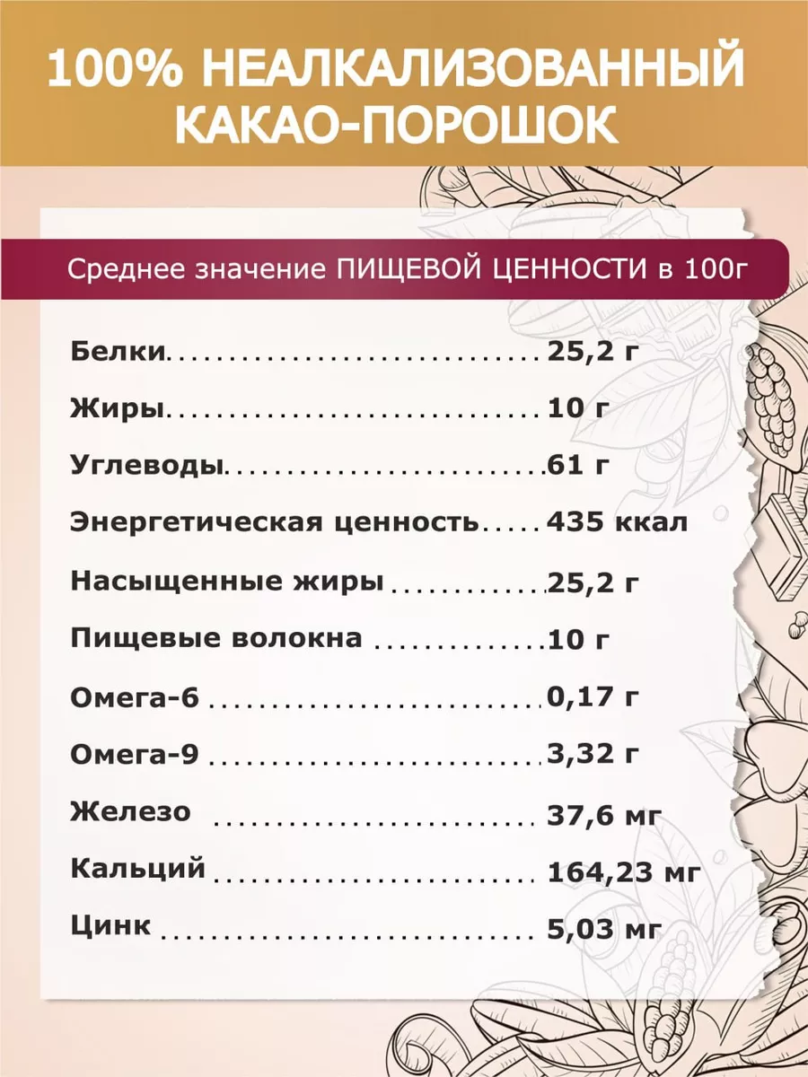 Какао порошок натуральный Poco Choco 183165446 купить за 568 ₽ в  интернет-магазине Wildberries