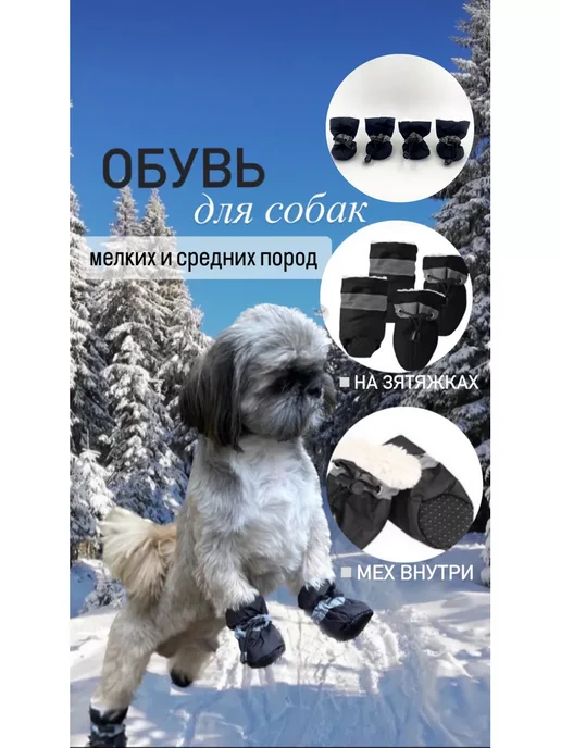 ДОГ ТРЕНД Обувь для собак, черный, фото 2