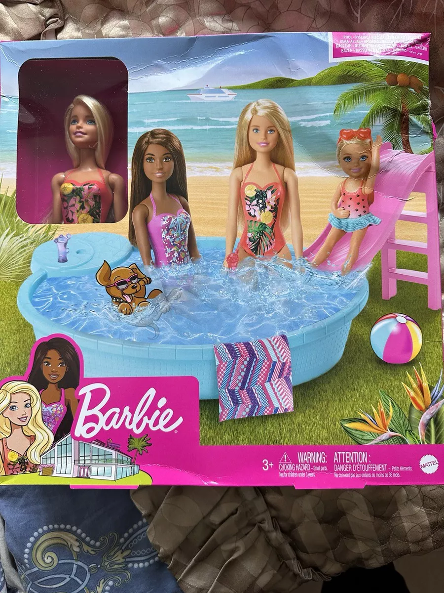 Barbie Pool with Doll кукла и бассейн GHL91 | showypersonality.ru