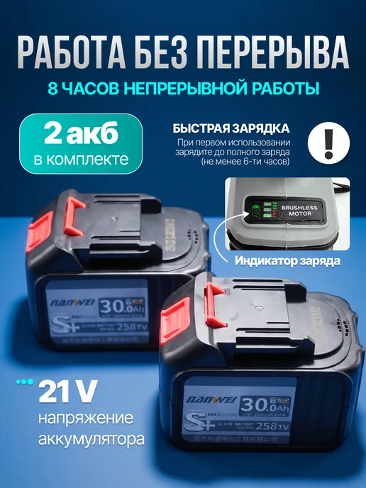 Nanwei Аккумуляторный шуруповерт ледобур, вариант, фото 4