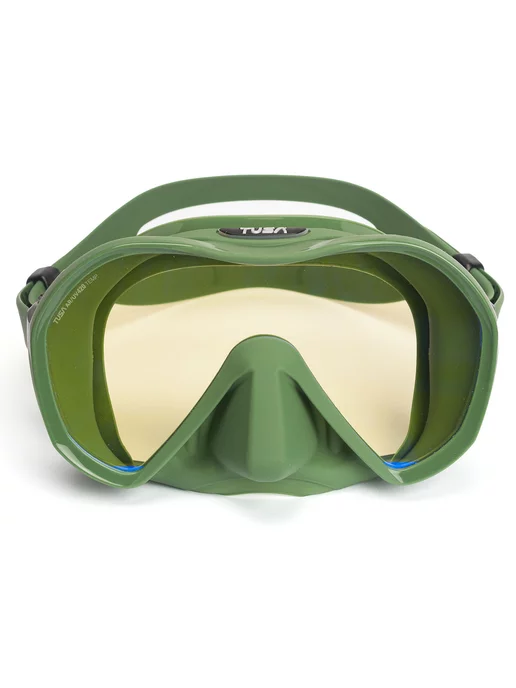 Tusa Маска для плавания взрослая ZENSEE PRO, линзы UV, зеленый, фото 2