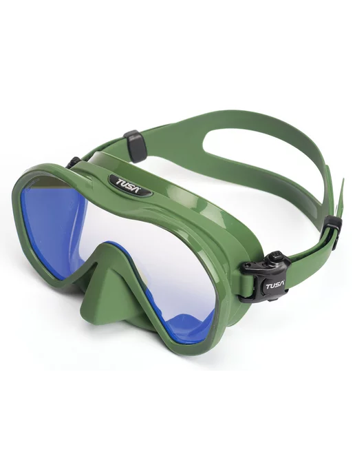 Tusa Маска для плавания взрослая ZENSEE PRO, линзы UV, зеленый, фото 4