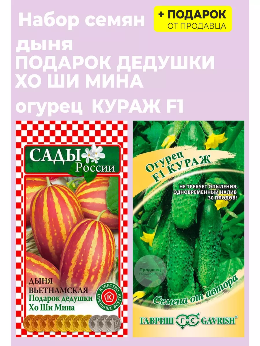 Купить семена Дыня вьетнамская Подарок дедушки Хо Ши Мина — от НПО Сады Росcии