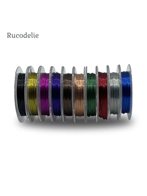 Rucodelie.ru Проволока для рукоделия 0,3мм цветные, синий, фото 2