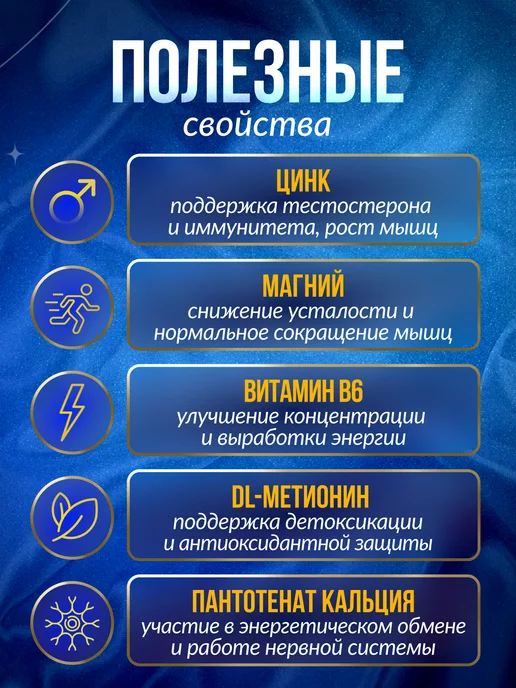 Genius Nutrition Магний Цинк Витамин В6 ЗМА 90 капс, вариант, фото 2
