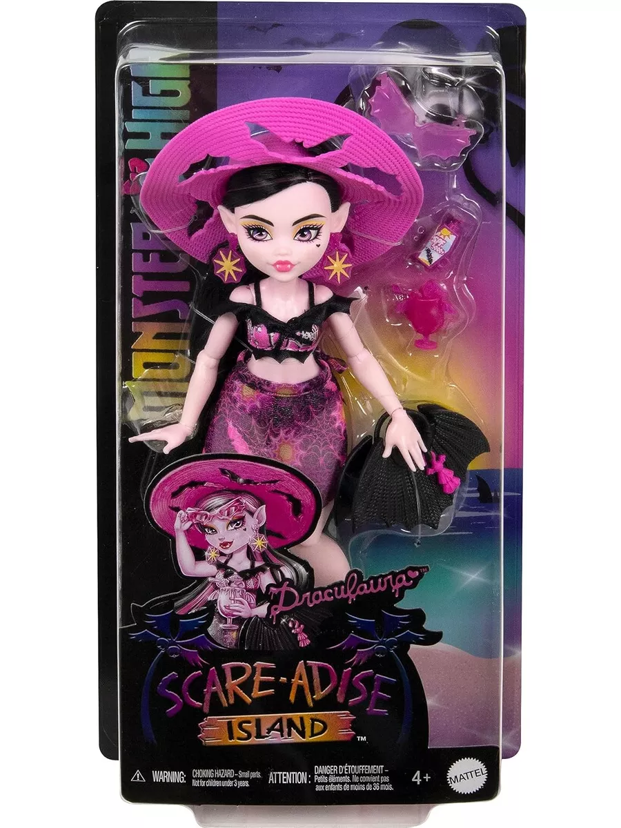 Монстр Хай Дракулаура Scare-adise Island Draculaura Monster High 183361974  купить в интернет-магазине Wildberries