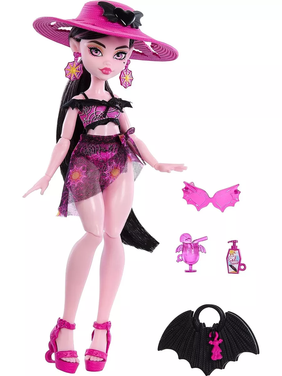 Монстр Хай Дракулаура Scare-adise Island Draculaura Monster High 183361974  купить в интернет-магазине Wildberries