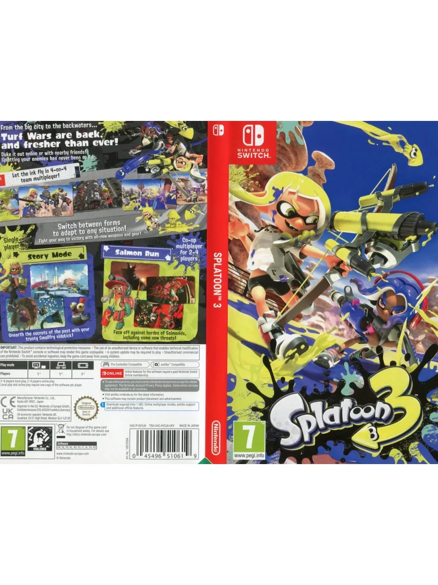 Splatoon 3 Русская Версия Switch Картридж Игра Switch 183368093 купить за 5  622 ₽ в интернет-магазине Wildberries