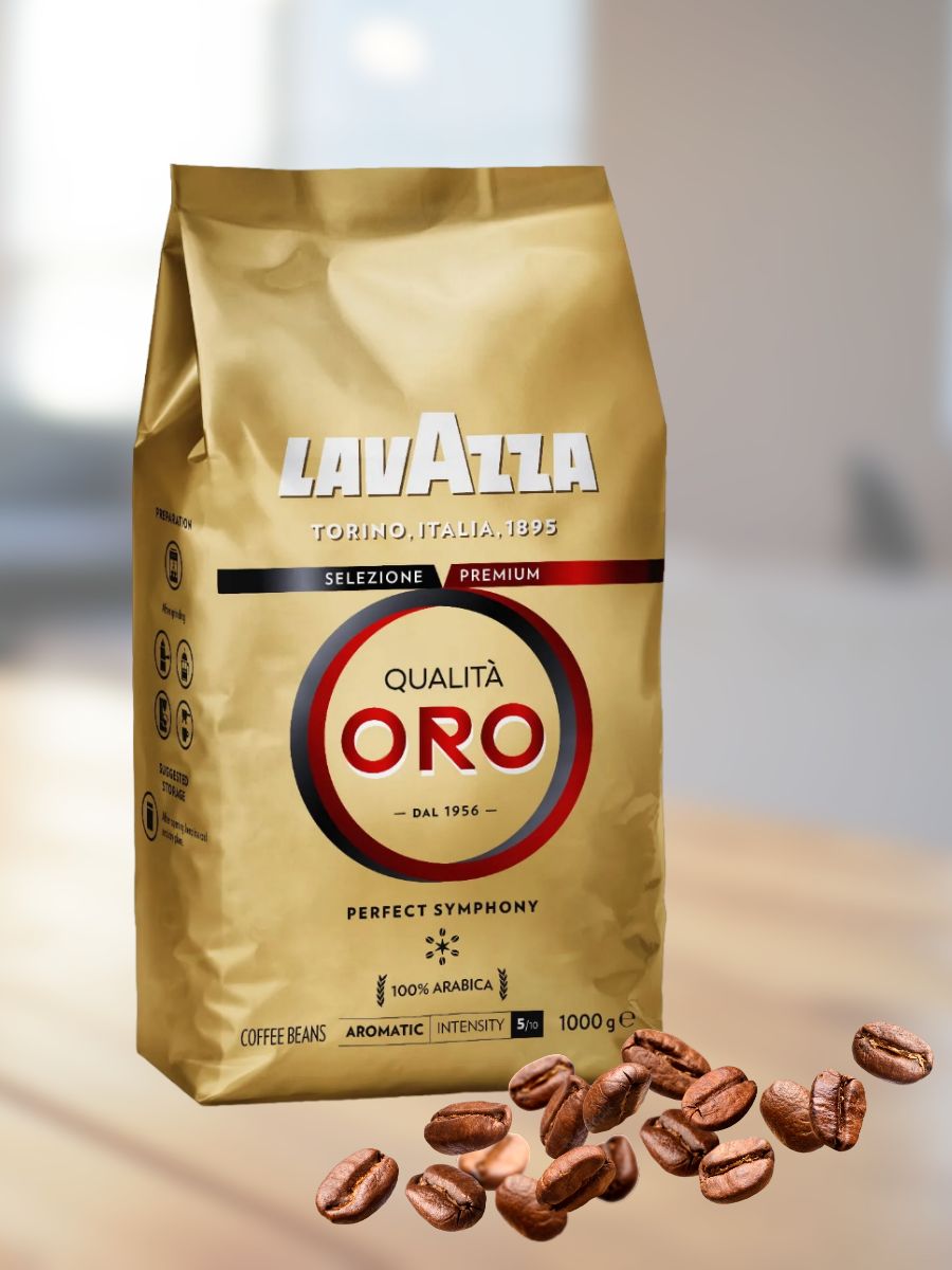 Кофе lavazza qualita oro 1 кг. Qualita Oro 1 кг.