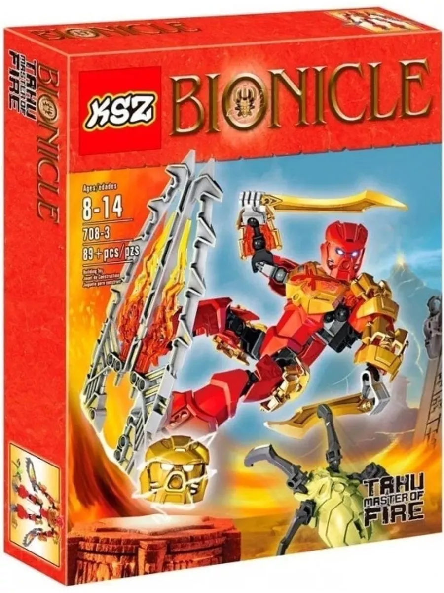 Конструктор Bionicle Таху - Повелитель Огня Бионикл 183414912 купить за 783  ₽ в интернет-магазине Wildberries