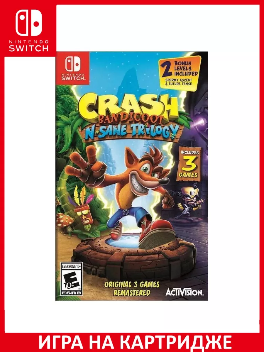 Crash Bandicoot N. Sane Trilogy Switch Картридж Игра Switch 183415403  купить за 3 260 ₽ в интернет-магазине Wildberries