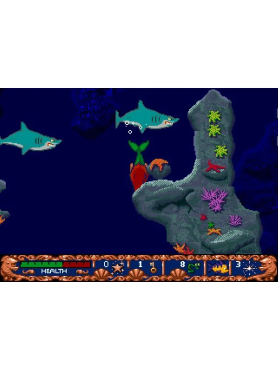 Русалочка Ариэль Ariel the Little Mermaid Русская Верс... Картридж Sega  183424684 купить за 844 ₽ в интернет-магазине Wildberries