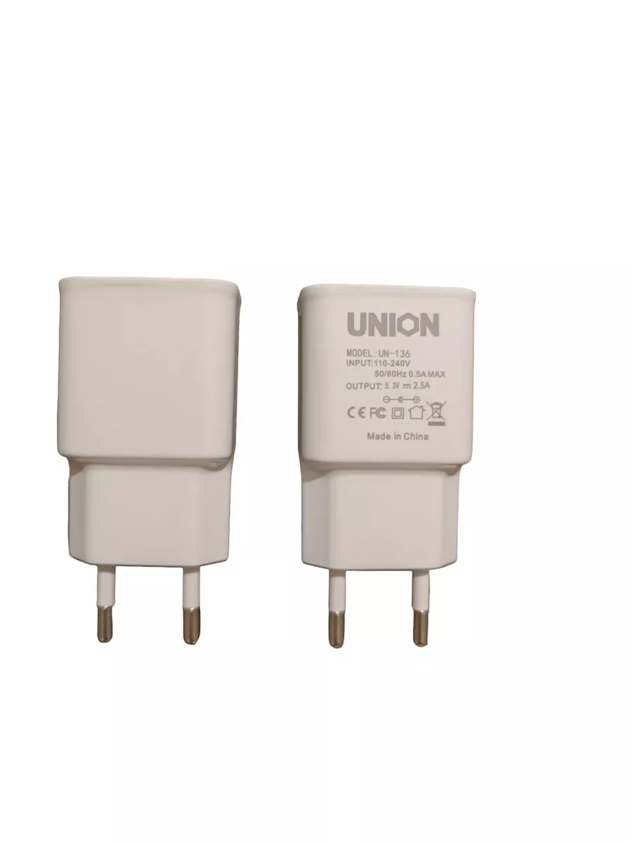 Адаптер для зарядки usb блок питания для телефона UNION 183426926 купить за  150 ₽ в интернет-магазине Wildberries