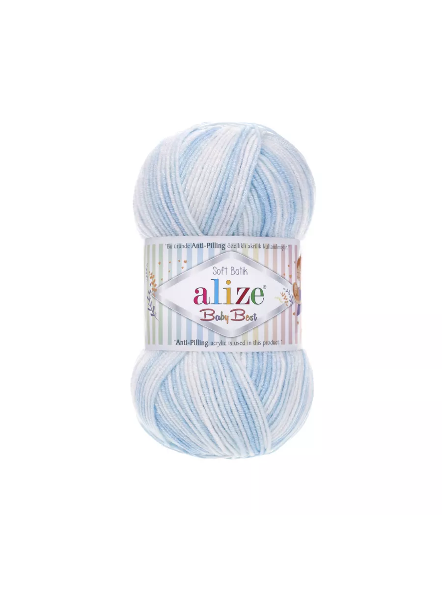 Baby Wool Batik Alize (40% шерсть, 20% бамбук, 40% акрил, 50гр/175м)