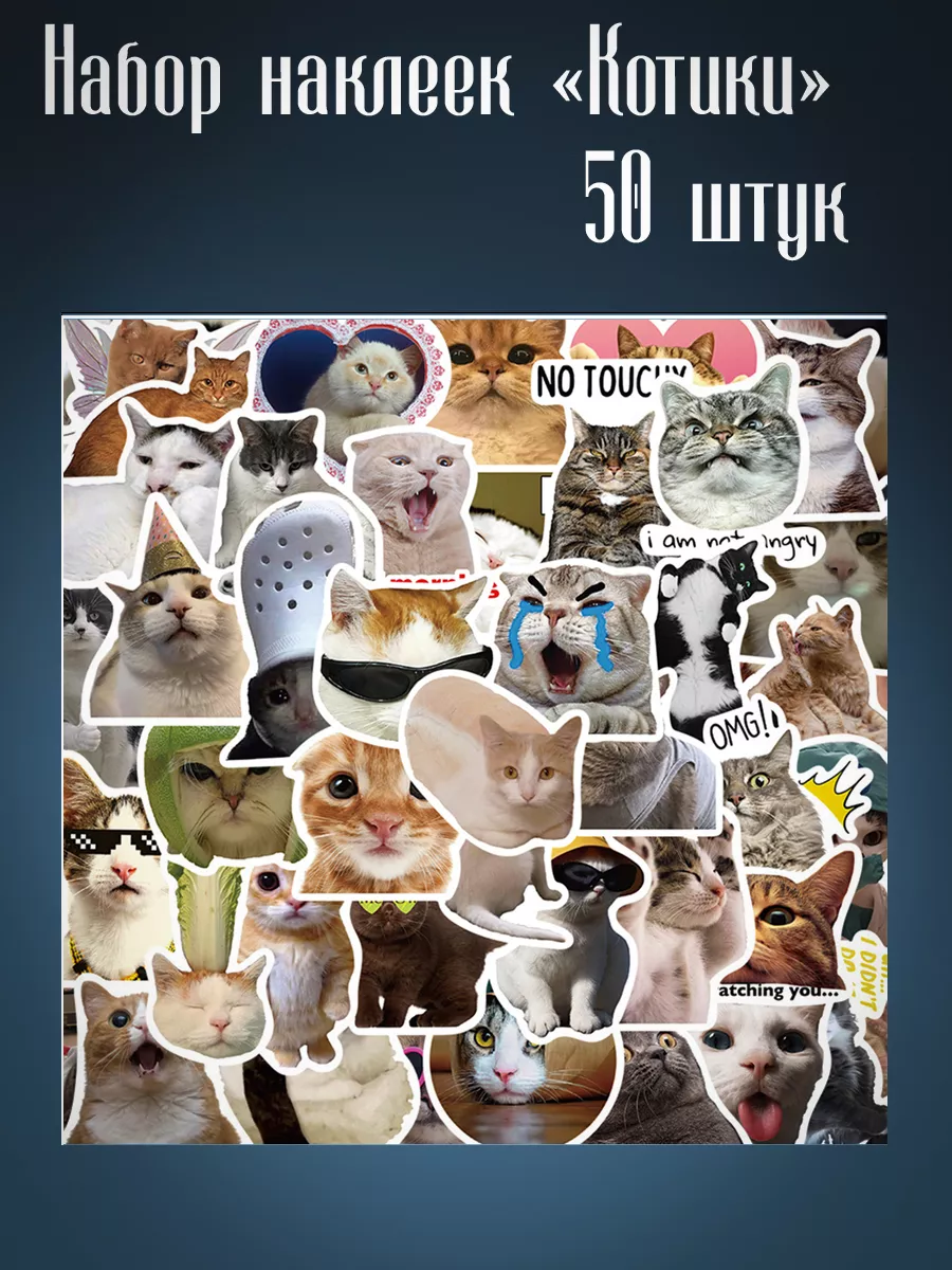 Наклейки с котиками...