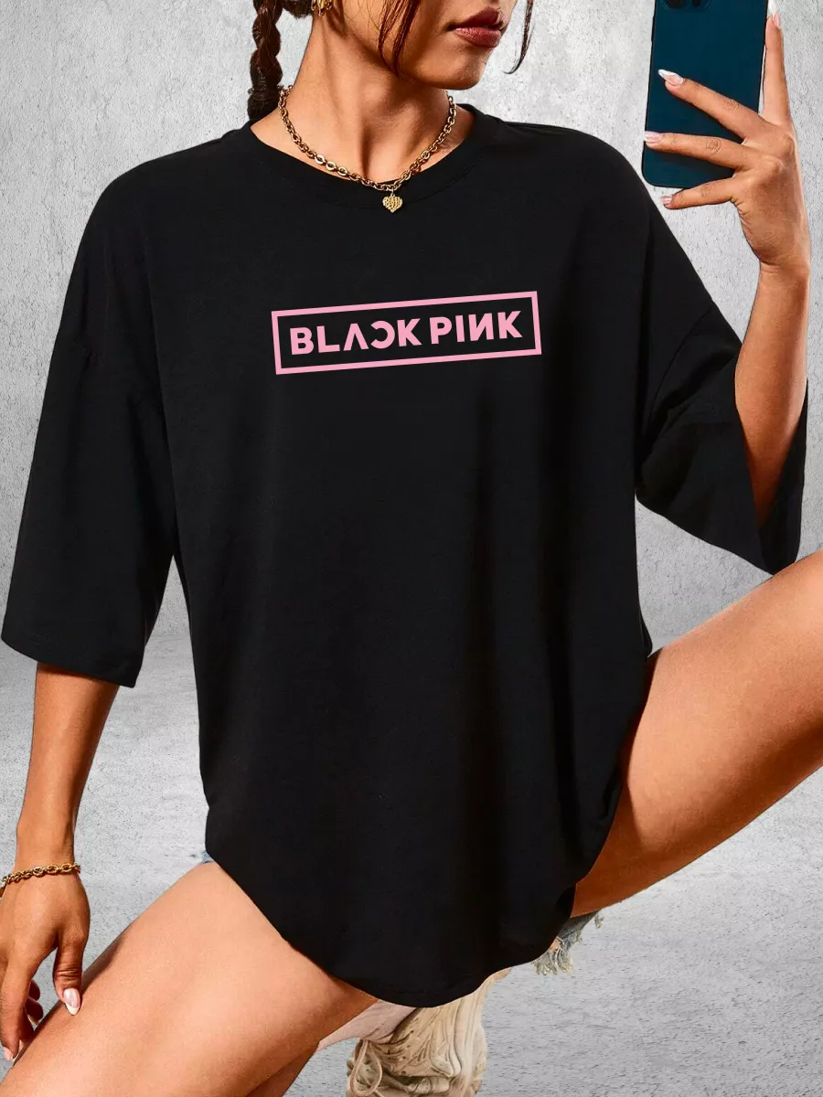 Футболка Blackpink группа Блэкпинк оверсайз