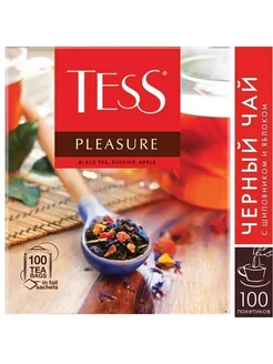 Чай черный Pleasure 100 пак TESS 183514827 купить за 291 ₽ в интернет-магазине Wildberries