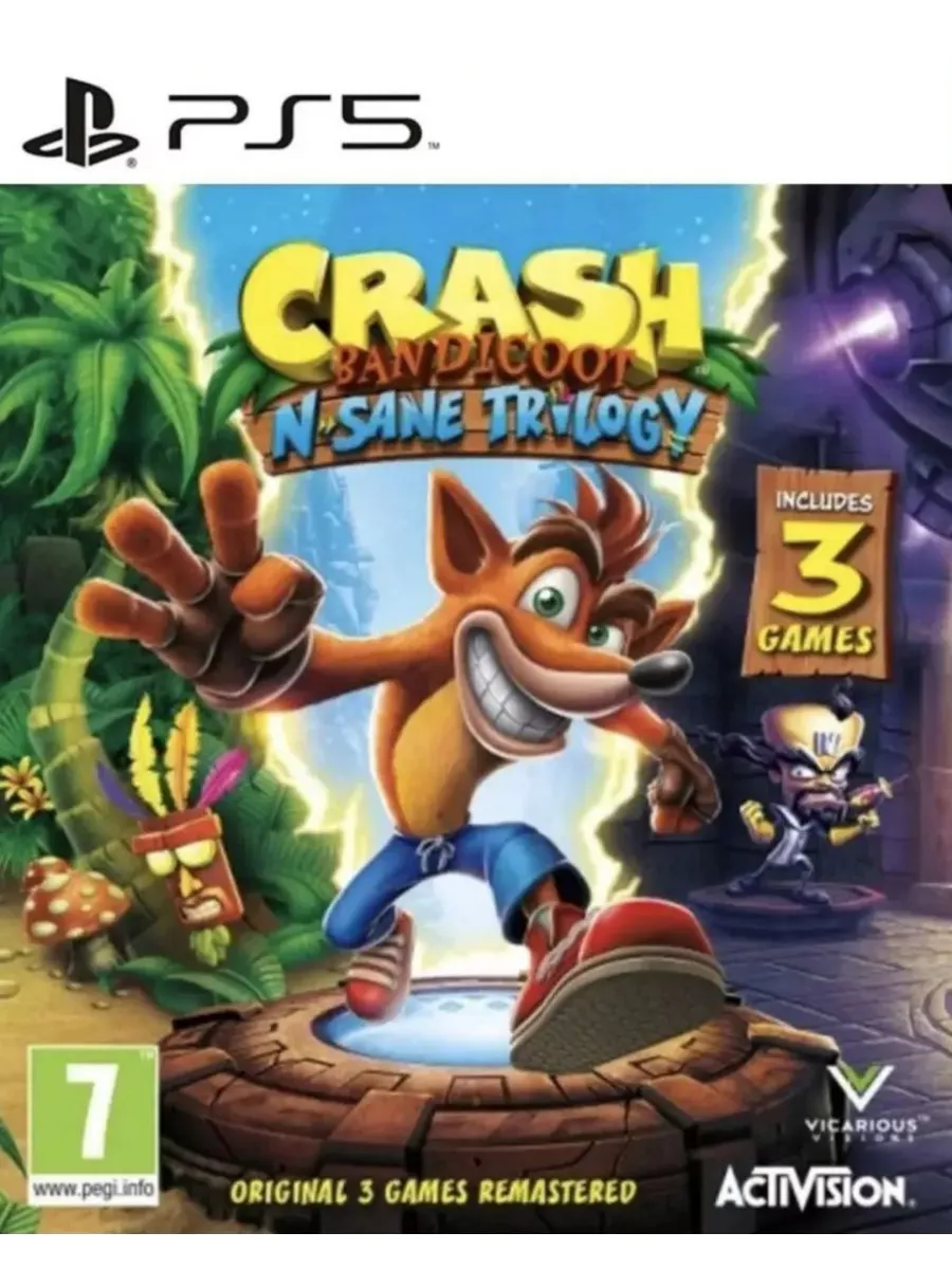 Игра Crash Bandicoot Trilogy для Sony Playstation PS4 PS5 Игра Крэш  Бандикут 183538163 купить за 1 557 ₽ в интернет-магазине Wildberries