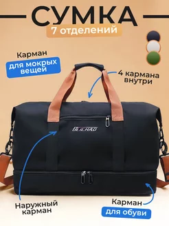 Сумка дорожная ручная кладь для спорта Trandys 183586347 купить за 824 ₽ в интернет-магазине Wildberries