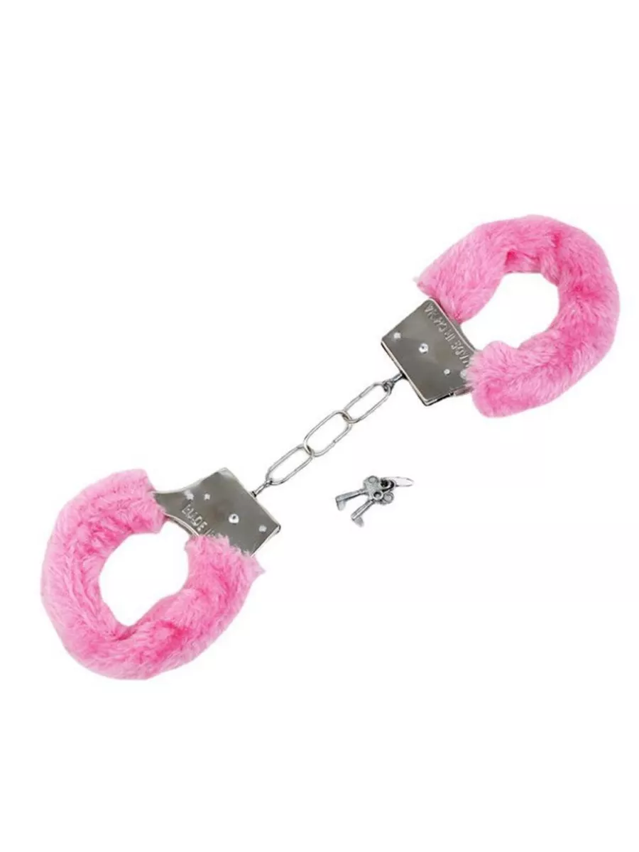 ORGASMME Набор игровой: наручники с мехом розовые и кубики